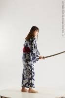 japanese woman in kimono with sword saori 14b